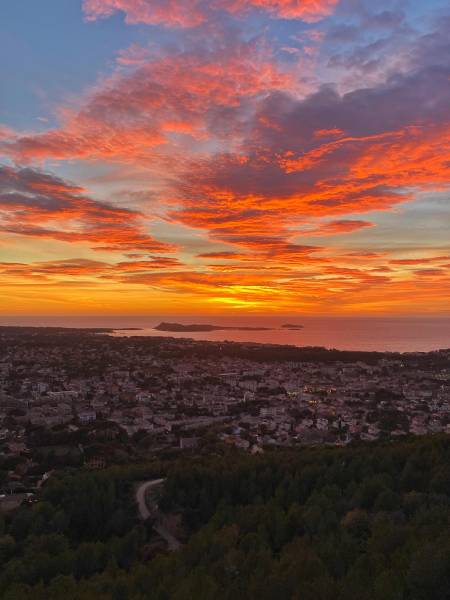 Vue depuis le fort de Six Fours Les Plages